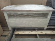 Roseland Furniture Farrow Cream Corner Tv Stand RRP Â£170