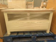 Roseland Furniture Farrow Cream 90Cm Tv Stand RRP Â£155