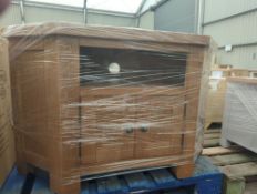 Roseland Furniture Zelah Oak Corner TV Stand RRP Â£300