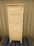 Roseland Furniture Farro Cream Tallboy Chest RRP Â£235