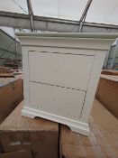 Roseland Furniture Colette 2 Drawer Bedside Table RRP Â£170