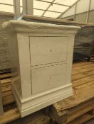 Roseland Furniture Porter 2 Drawer Bedside Table RRP Â£170