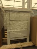 Roseland Furniture Stirling Blue Narrow Bedside Table RRP Â£110