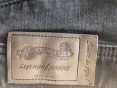  Diesel Grey 30W 32L Mens Jeans RRP 