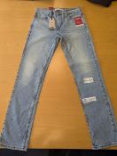  Levis Strauss Signature Blue 30W 32L Mens Denim Jeans RRP 