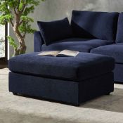 Dusk Miami Pouffe - Chenille Navy RRP ?œ199