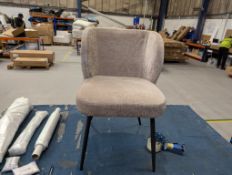 Dusk Mabel Set of 2 Dining Chairs - Chenille RRP ?œ249