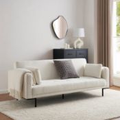 Dusk Hudson Boucl?? Click Clack Sofa Bed Off White RRP ?œ339