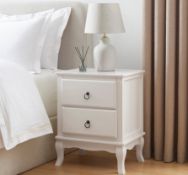 Dusk Amelie 2 Drawer Bedside Table - Stone RRP ?œ119