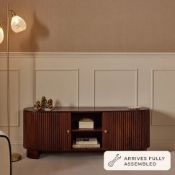 Dusk Finley Mango Wood Tv Unit - Walnut RRP ?œ419