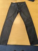  Levis San Fransisco Original 512 Black 30W 32L Mens Denim Jeans RRP 