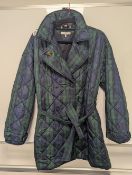  Tommy Hilfiger Quilted Tartan Large Womens Jacket RRP œ199