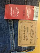  Levis Strauss Signature Blue 30W 30L Mens Denim Jeans RRP 