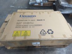 Dreams Quantum Upholstered Ottoman TV Bed Frame Small Double Grey RRP ?œ1699