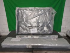 Dreams TEMPUR?? Linford Upholstered Electric Ottoman Bed Frame Double Navy RRP ?œ1199