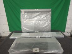 Dreams Lucia Small Double Bed ƒ?? Silver & Woven Solid Slat RRP ?œ499