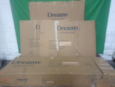Dreams Ergomotion Double Ottoman Grey + Buttoned RRP ?œ1799