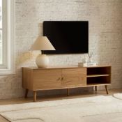 Dusk Heidi Tv Unit - Light Wood RRP £237 - DUS-CC2-04899