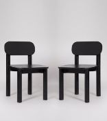 Swoon Rita Dining Chair x 1 Black Mango Wood RRP £150 - SWO-CC2-00134