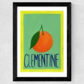 East End Prints East End Prints Clementine by Susie Miller 30x40 Black Framed Art Print RRP Â£60.00