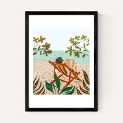 East End Prints East End Prints Vacay Book Club by 83 Oranges 30x40 Black Framed Art Print RRP Â£60.