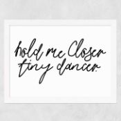 East End Prints Hold Me Closer by Honeymoon Hotel 60x80 Black Framed Art Print RRP Â£160.00