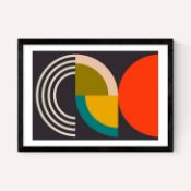 East End Prints East End Prints Geometric on Black I by Ana Rut Bre 30x40 Framed Art Print RRP Â£60.