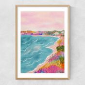 East End Prints East End Prints Seascape by Kartika Paramita Studio 40x50 Oak Framed Art Print RRP Â