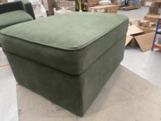 Dusk Soho Ottoman Storage Pouffe - Dark Olive RRP £199 - DUS-CC2-07063