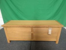 Roseland Furniture London Oak Large Smart TV Stand RRP £225 - ROS-OUT-00606