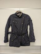 Barbour Biker Black 10 Womens Jacket RRP £169 - JPS-DSV-00201
