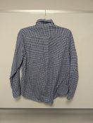 Ralph Lauren Polo Blue And White Large Boys Long Sleeve Shirt RRP £59 - JPS-DSV-00207