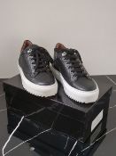 Aqua & Rock Drake Heaven trainers Nappa Black size 38 RRP £299 - AQU-AUC-00006