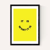 East End Prints East End Prints It Is What It Is by Julia Walck 30x40 Black Framed Art Print RRP £60