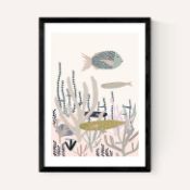 East End Prints East End Prints Life Under the Sea by Ani Vidotto 30x40 Oak Framed Art Print RRP £60