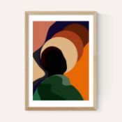 East End Prints East End Prints Changing Winds by Sumuyya Khader 30x40 Black Framed Art Print RRP Â£