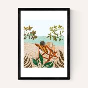 East End Prints East End Prints Vacay Book Club by 83 Oranges 30x40 Black Framed Art Print RRP Â£60.