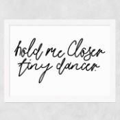 East End Prints Hold Me Closer by Honeymoon Hotel 60x80 Black Framed Art Print RRP Â£160.00 - EAS-CC