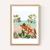 East End Prints East End Prints Vacay Book Club by 83 Oranges 30x40 White Framed Art Print RRP Â£60.