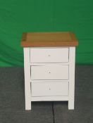 Roseland Furniture Farrow Bedside Table RRP £110 - ROS-OUT-00840