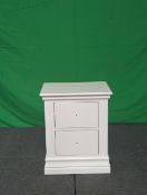 Roseland Furniture Porter 2 Drawer Bedside Table RRP £170 - ROS-OUT-00776