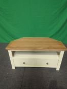 Roseland Furniture Farrow Cream Corner Tv Stand RRP £170 - ROS-OUT-01411
