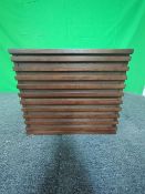 Roseland Furniture Kari Dark Oak Bedside Table RRP Â£180 - ROS-OUT-00609