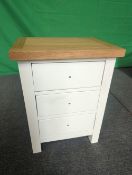 Roseland Furniture Farrow Bedside Table RRP Â£110 - ROS-OUT-00805