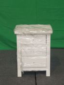 Roseland Furniture Cornish 3 Drawer Bedside Table RRP Â£110 - ROS-OUT-00580