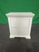 Roseland Furniture Colette 2 Drawer Bedside Table RRP £170 - ROS-OUT-01332