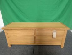 Roseland Furniture London Oak Large Smart TV Stand RRP £225 - ROS-OUT-00606