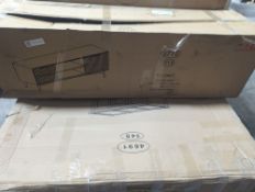 Roseland Furniture Oskar Wide 150cm Grooved TV Unit RRP £335 - ROS-OUT-00810