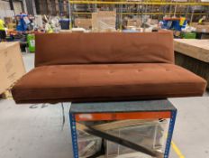 Dusk Hudson Click Clack Sofa Bed - Terracotta RRP Â£339 - DUS-CC2-07070