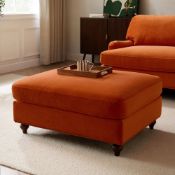 Dusk Hampshire Pouffe - Bright Orange RRP Â£199 - DUS-CC2-05179